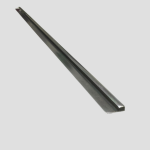 Profil J aluminiu silver pentru panouri decorative PVC / UV – lungime 3000 mm