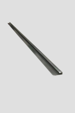 Profil J aluminiu silver pentru panouri decorative PVC / UV – lungime 3000 mm