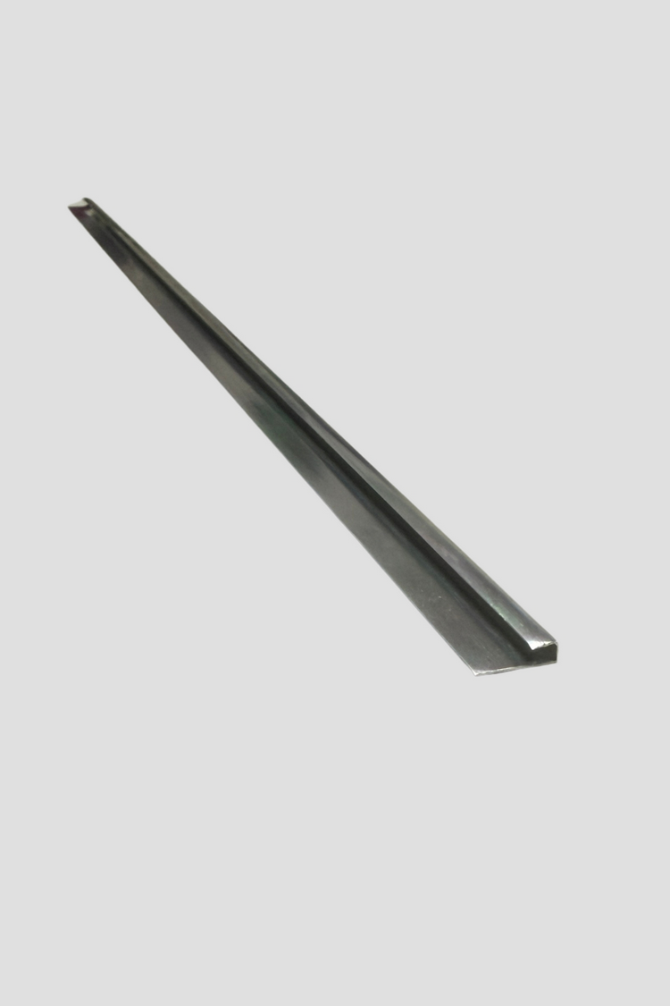 184 Profil J aluminiu silver pentru panouri decorative PVC / UV – lungime 3000 mm - imagine 1