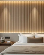 Riflaj WPC (wood-plastic composite) Sand Dune – panou decorativ riflat - imagine 2