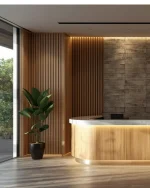 Riflaj WPC (wood-plastic composite) Timber – panou decorativ riflat - imagine 2