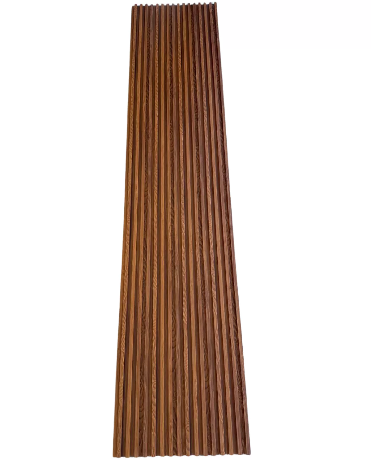 WALNUT 160MM Riflaj WPC (wood-plastic composite) Walnut – panou decorativ riflat - imagine 1