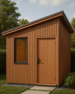 Panou riflat exterior Teak 219 x 26 x 2900 mm - imagine 2