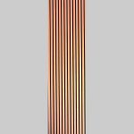 Panou acustic riflat Teak – perete decorativ cu absorbție fonică