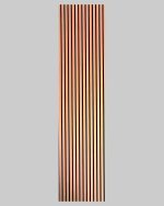 Panou acustic riflat Teak – perete decorativ cu absorbție fonică