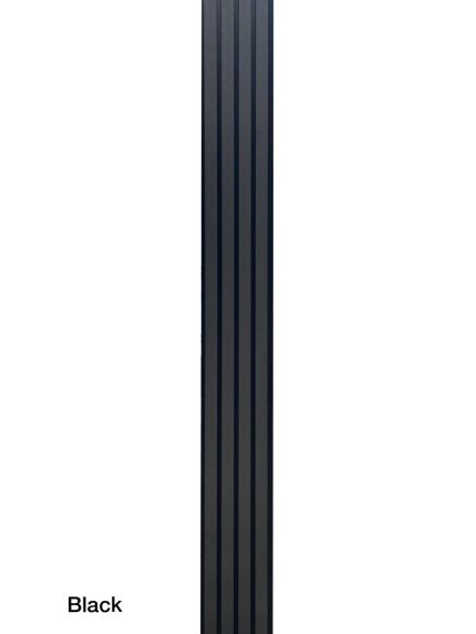 Panou riflat exterior Black 219 x 26 x 2900 mm