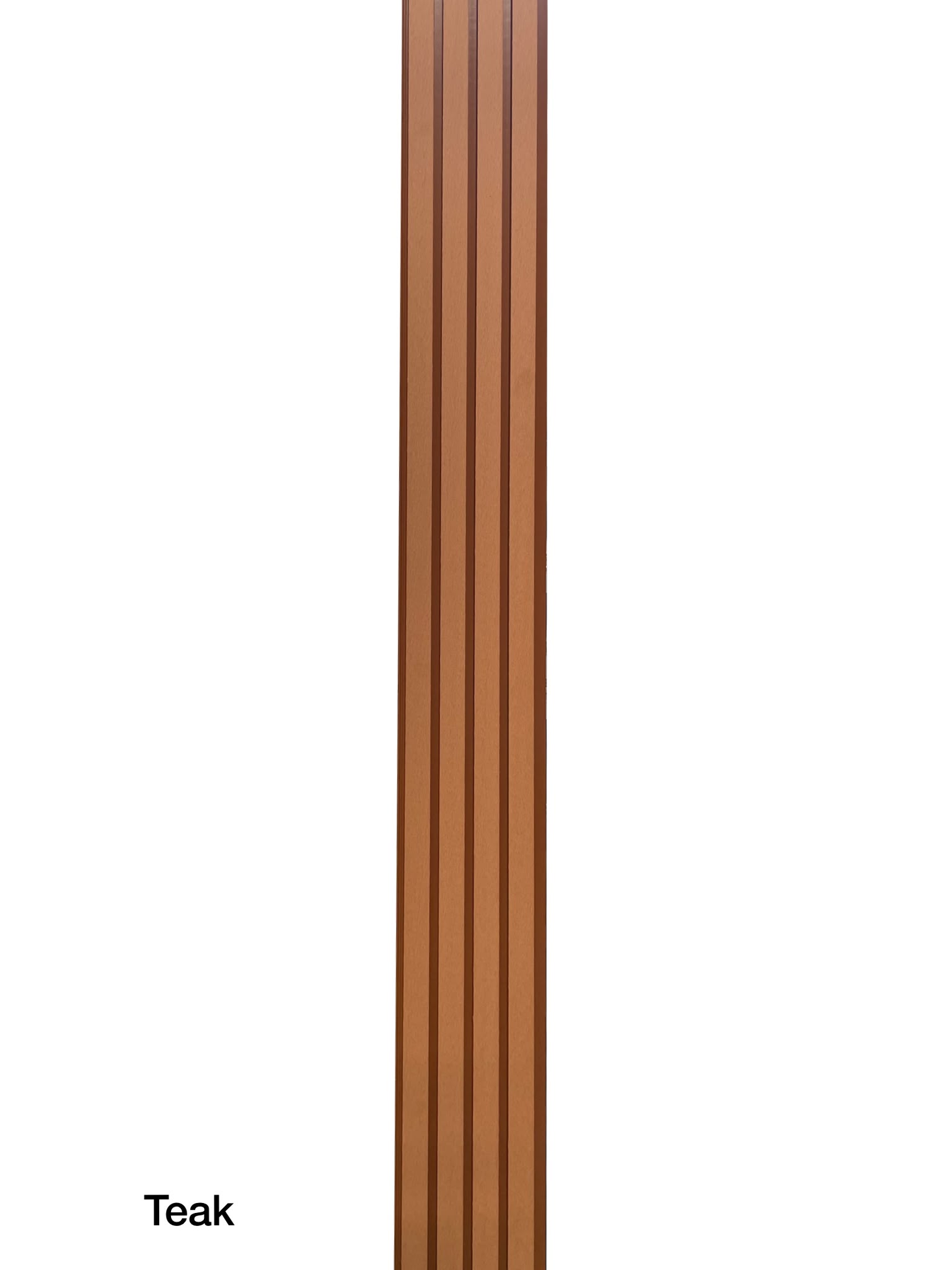 Teak Panou riflat exterior Teak 219 x 26 x 2900 mm - imagine 1